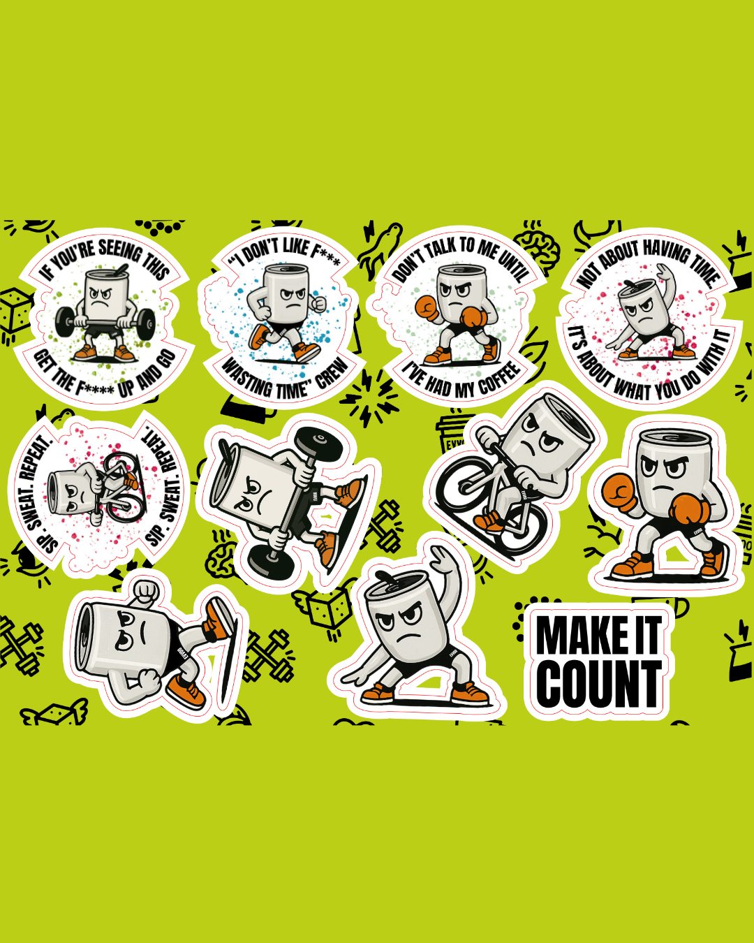 Cup 2 Go + Stickers